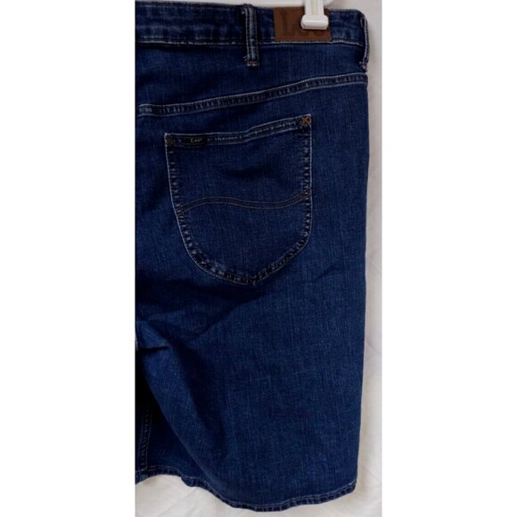 Lee Regular Fit Mens W42xL10 Mid Rise Bermuda Stretch Denim Shorts 10" Inseam - Picture 8 of 13